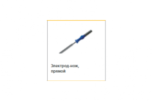 Электрод-нож прямой антипригар 3.3x24мм, для 4мм, L=65мм