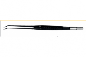 Биполярный пинцет Classic Micro прямой 190мм, конец изогнутый 1мм